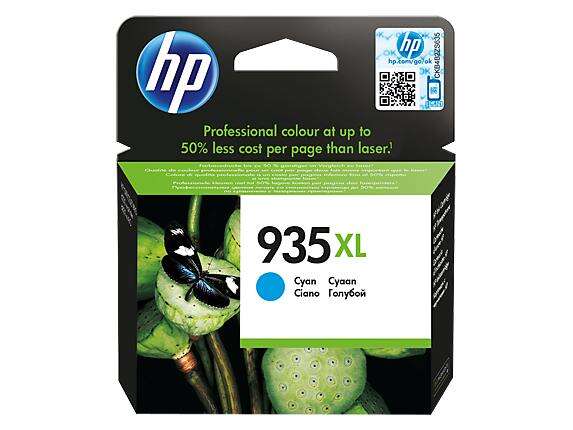 HP Tinteiro Original 935XL Ciano de elevado rendimento