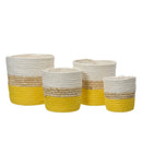 CONJUNTO DE POTES DE CORDA DE PAPEL 4 UNIDADES
