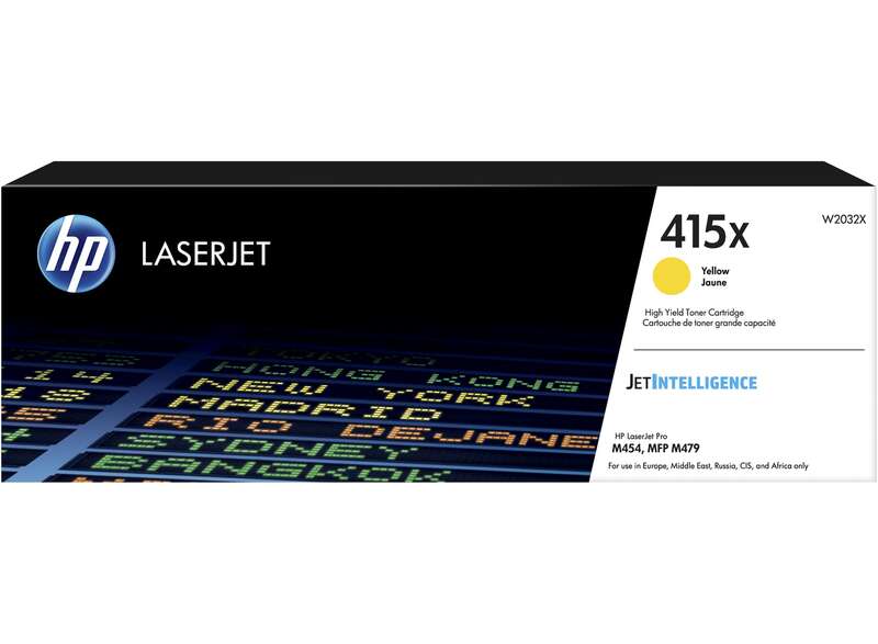 HP Toner LaserJet Original 415X Amarelo de elevado rendimento