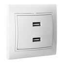 CARREGADOR DUPLO USB SERIE EUROPA 230V 5V 4200MA SÉRIE EUROPA SOL