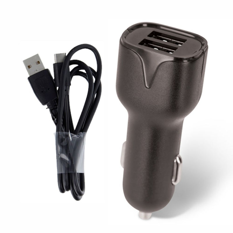 ADAPTADOR ISQUEIRO 2 USB-A 5V 2.4A C CABO USB-A  USB-C 1M