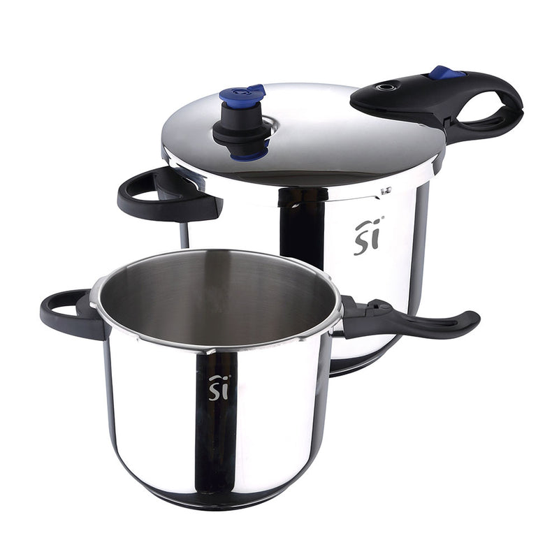 KIT 3 UNID. Ø22CM 4+5,5L PANELA DE PRESSÃO INOX DUERO SG1530 SAN