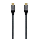 AISENS A107-0671 cabo USB 1 m USB4 Gen 2x2 USB C Cinzento