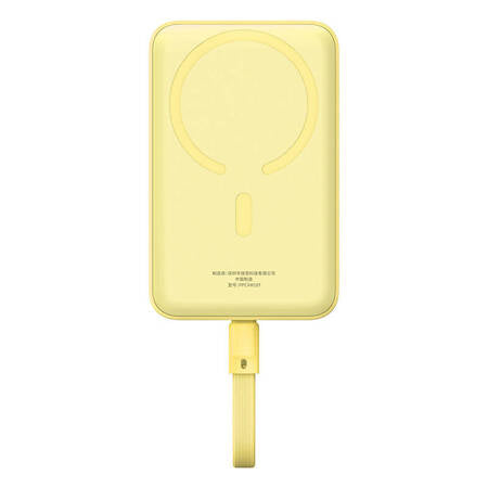 POWERBANK BASEUS MAGNETIC MINI 10000MAH 30W MAGSAFE (AMARELO)