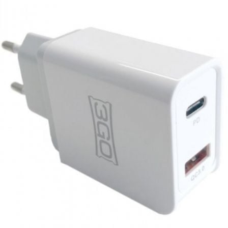 CARGADOR DE PARED 3GO ALMUSBCQC3 1XUSB 1XUSB TIPO-C 18W