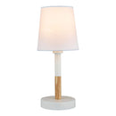 CANDEEIRO DE MESA, E14 MAX 40 W, Ø 13 X 32 CM, BRANCO