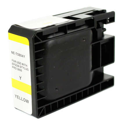 EPSON T5804 AMARILLO CARTUCHO DE TINTA PIGMENTADA GENERICO - REEM