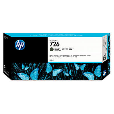 HP Tinteiro DesignJet 726 Preto Mate de 300 ml