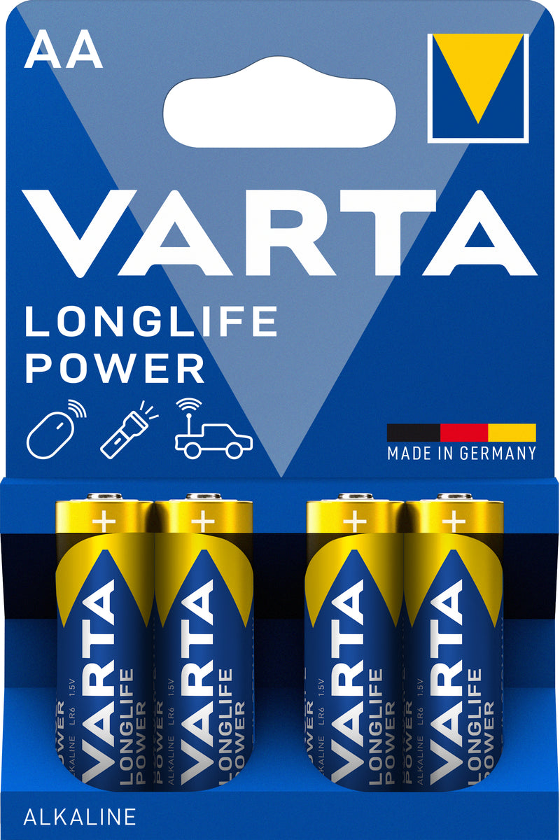 Varta 4x AA Bateria descartável Alcalino