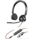 POLY Headset Estéreo Blackwire 3325 com USB-C certificado para Mi
