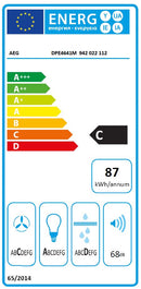 AEG EXAUSTOR 60CM 3+2VELOC EXTRACAO MAX 470M3H PRETO MATE