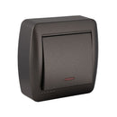 INTERRUPTOR/COMUTADOR DE ESCADA LUMINOSO 10AX 250V~. DE SUPERFÍCI