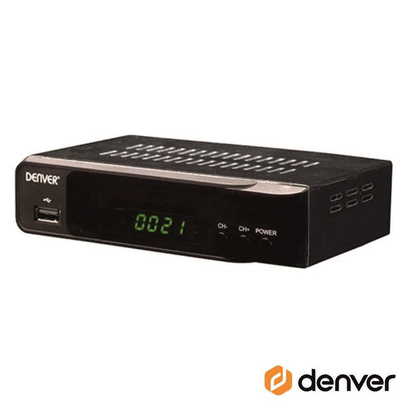 RECEPTOR SATÉLITE 1080P DVB-S2 C USB E COMANDO DENVER