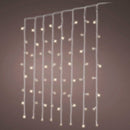 CORTINA DE LUZES LED EXTERNAS EM BRANCO QUENTE, FIXA, COM CABO TR