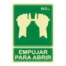SINALIZAÇÃO DE EMPUJAR PARA ABRIR - CLASSE B - PVC DE 0,7 MM, 22,