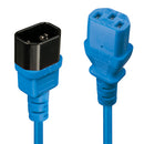 Lindy 30471 cabo de energia Preto, Azul 1 m Acoplador C14 Acoplad