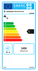 Ariston PRO1 R 80 H ES EU Horizontal Tanque (armazenamento de águ
