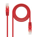 Nanocable 10.20.0402-R cabo de rede Vermelho 2 m Cat6e U/UTP (UTP
