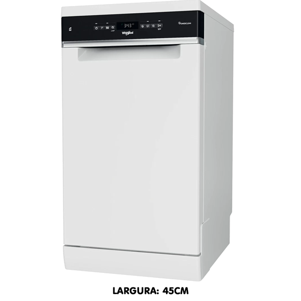 MÁQUINA DE LAVAR LOUÇA 10 TALHERES WHIRLPOOL SLIM WSFO 3O34 PF