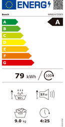 MÁQUINA DE SECAR ROUPA BOSCH WRB247D0ES 9KG
