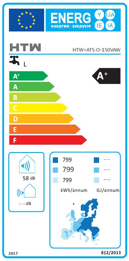 HTW BOMBA DE CALOR VAW 150LT WIFI A+