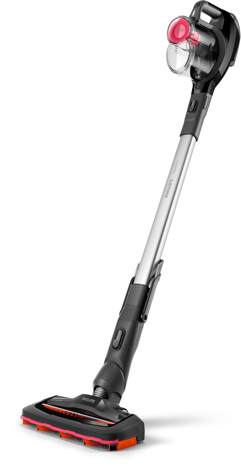 Philips SpeedPro Escova de sucção de 180°, aspirador vertical sem