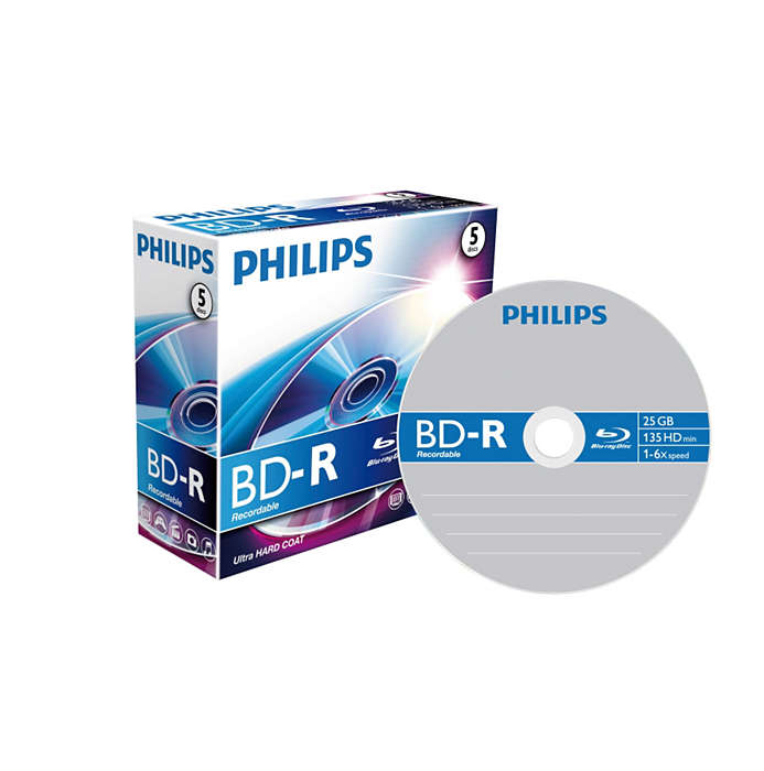 Philips BD-R25 BD-R 25 GB 6 unidade(s)