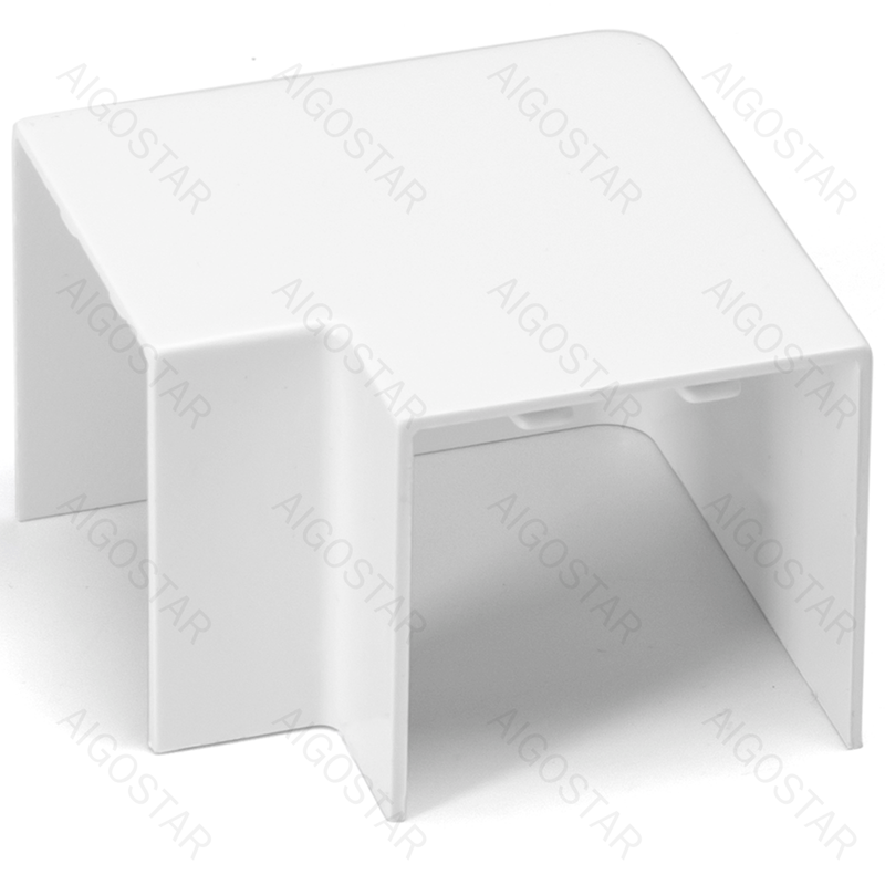 CABO PVC EM FORMA QUADRADA BRANCA 40*40MM 4PCS