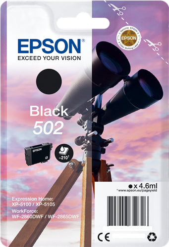 Epson 502 tinteiro 1 unidade(s) Original Rendimento padrão Preto