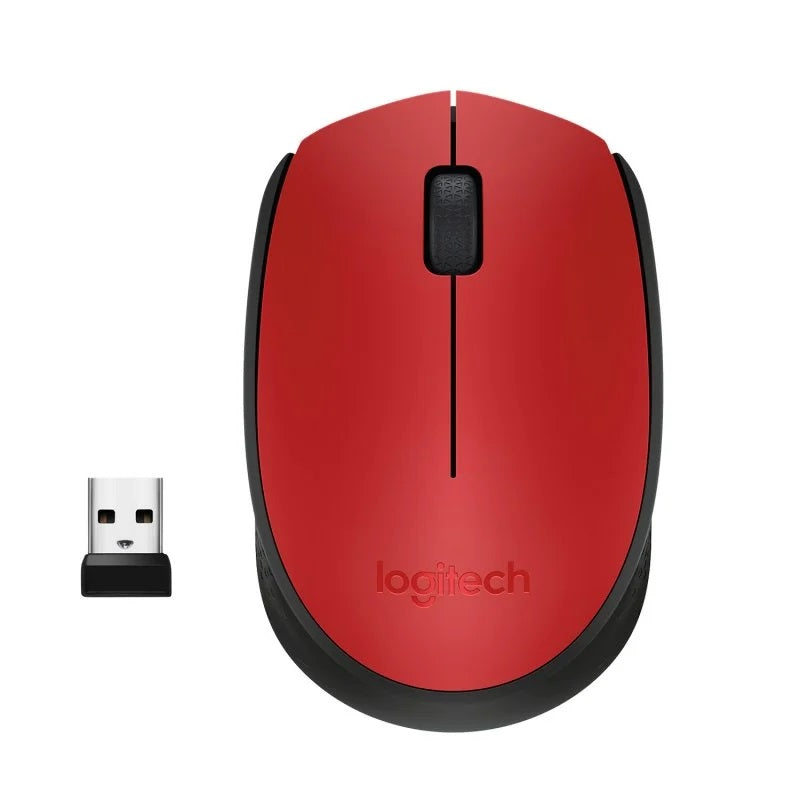 Logitech M171 Red-K rato Ambidestro RF Wireless Ótico 1000 DPI