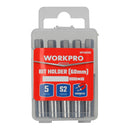CONJUNTO DE 5 SUPORTES MAGNÉTICOS PARA BITS, 60 MM