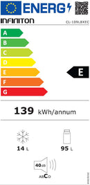MINI FRIGORÍFICO COM CONGELADOR INFINITON CL109L8XEC 85X55