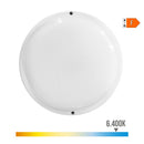 CANDEEIRO DE PAREDE LED REDONDO COM SENSOR DE MOVIMENTO E CREPÚSC