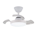 VENTILADOR DE TETO LED 3 PÁS RETRÁTEIS HORNET 32 W 3195 LM BRANCO