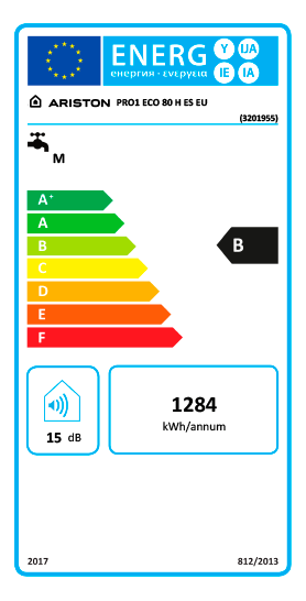 TERMOACUMULADOR ARISTON - PRO1 ECO H 80 H ES EU