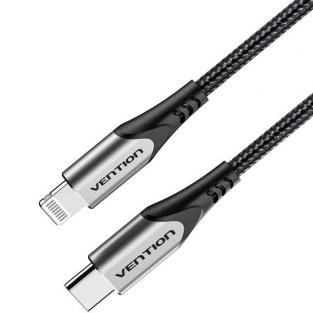 Vention TACHH cabo para telemóvel Cinzento 2 m USB C Lightning