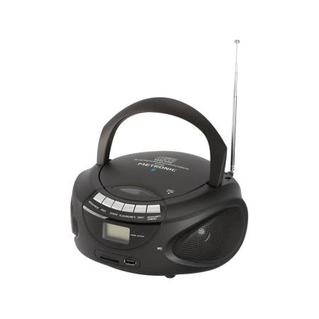 METRONIC RADIO CD MP3 USB BLUETOOTH - PRETO