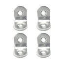 ÂNGULO DE REFORÇO AN24, AÇO INOXIDÁVEL, 20 X 20 X 16 MM. 4 UNIDAD