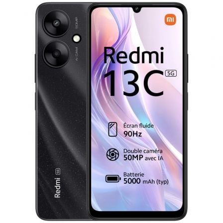 SMARTPHONE XIAOMI REDMI 13C 4GB 128GB 6.74" 5G NEGRO