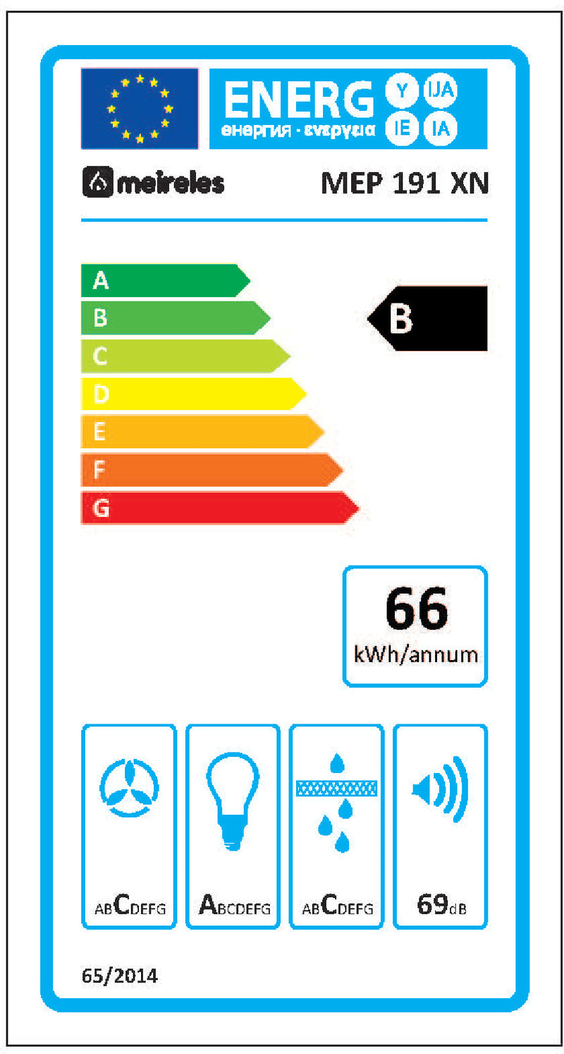 EXAUSTOR CHAMINÉ MEIRELES 90C.3V.CB-MEP191XN