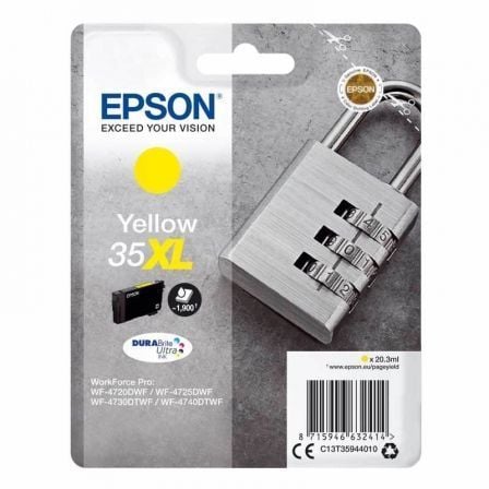 TINTEIRO EPSON AMARELO SERIE 35XL C13T35944010