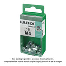 CAIXA S 16 UNID. PORCA AUTO-BLOQUEIO ZINCO M 4 FADIX