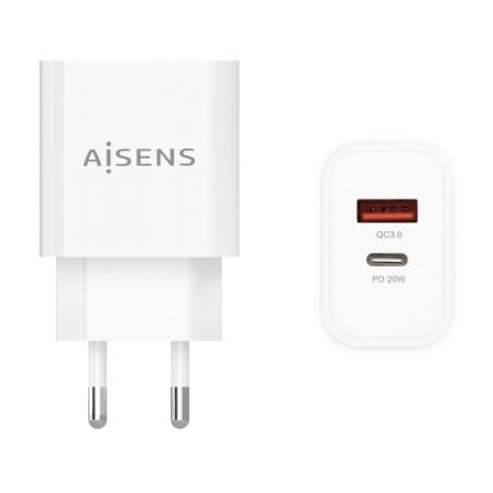 AISENS A110-0681 carregador de dispositivos móveis Branco Interio