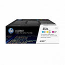 HP 312A 3-PACK CYM ORIGINAL LASERJET TONER CARTRIDGES (CF440AM)