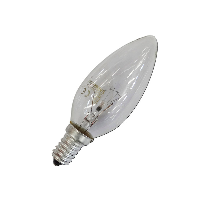 LÂMPADA INCANDESCENTE VELA TRANSPARENTE 40W E14 (SOMENTE USO INDU