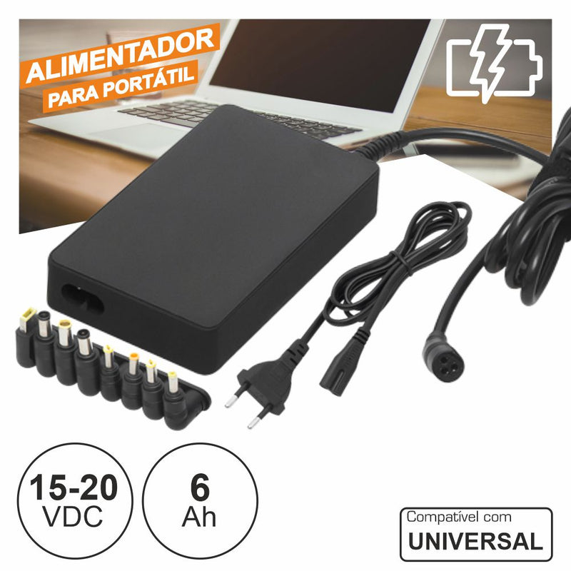 ALIMENTADOR UNIVERSAL AUTOMÁTICO P PORTÁTIL 15-20V 90W