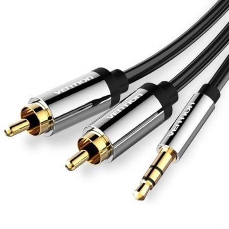 CABO DE AUDIO VENTION BCFBI JACK 3.5 MACHO - 2X RCA MACHO 3M PRET