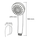 CHUVEIRO DE MÃO ANTI-CAL COR BRANCO. EDM