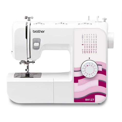 MÁQUINA DE COSTURA BROTHER RH127 ( 27  - BRANCO  - ENFIAMENTO AUT