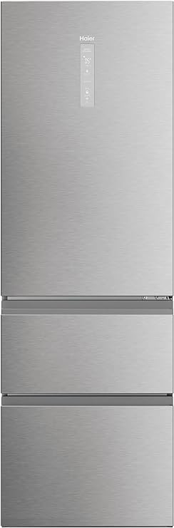 FRIGORÍFICO COMBINADO HAIER HTW5618ENMG 185X60 INOX 3D